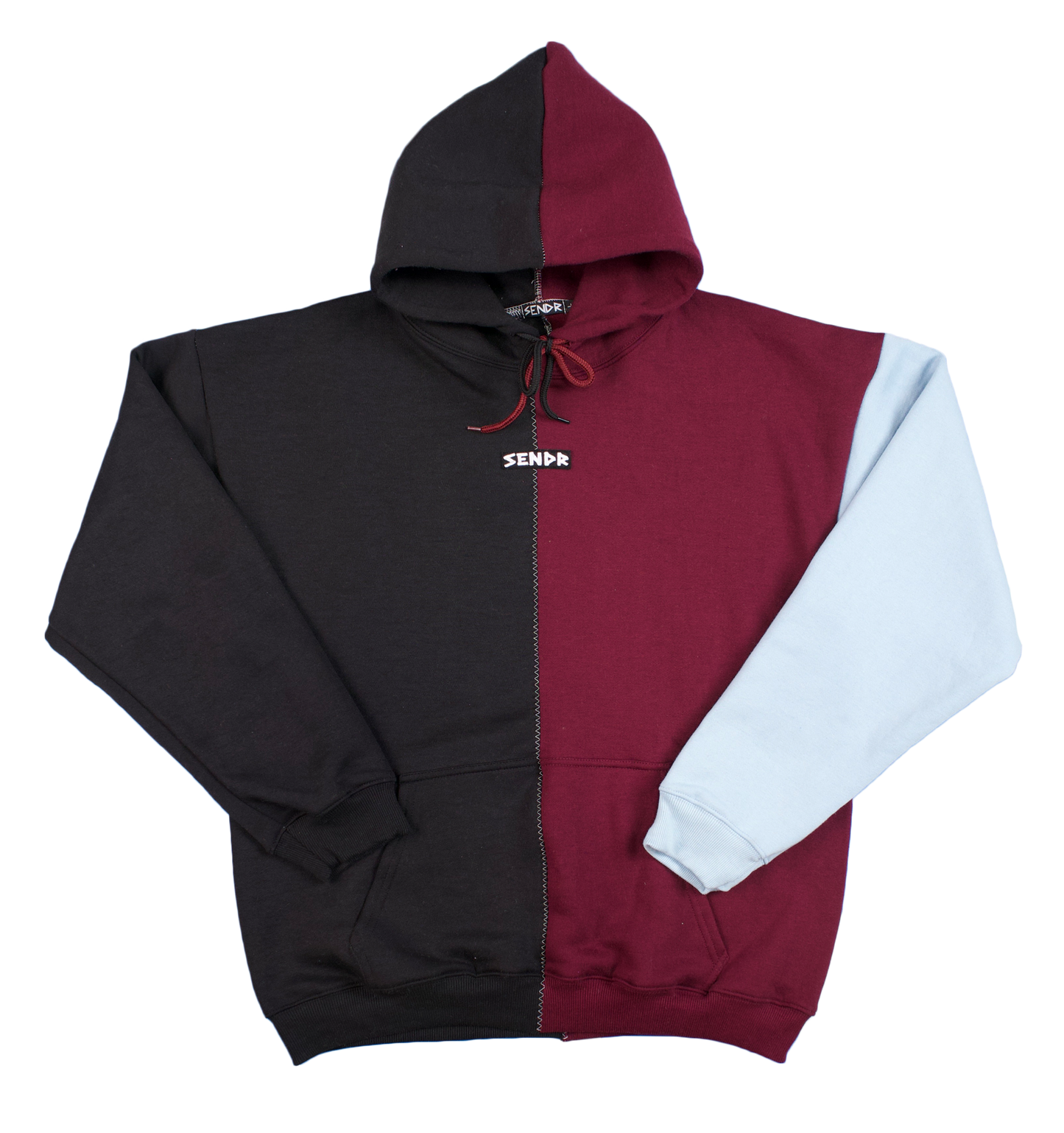 Black / Maroon / Light Blue