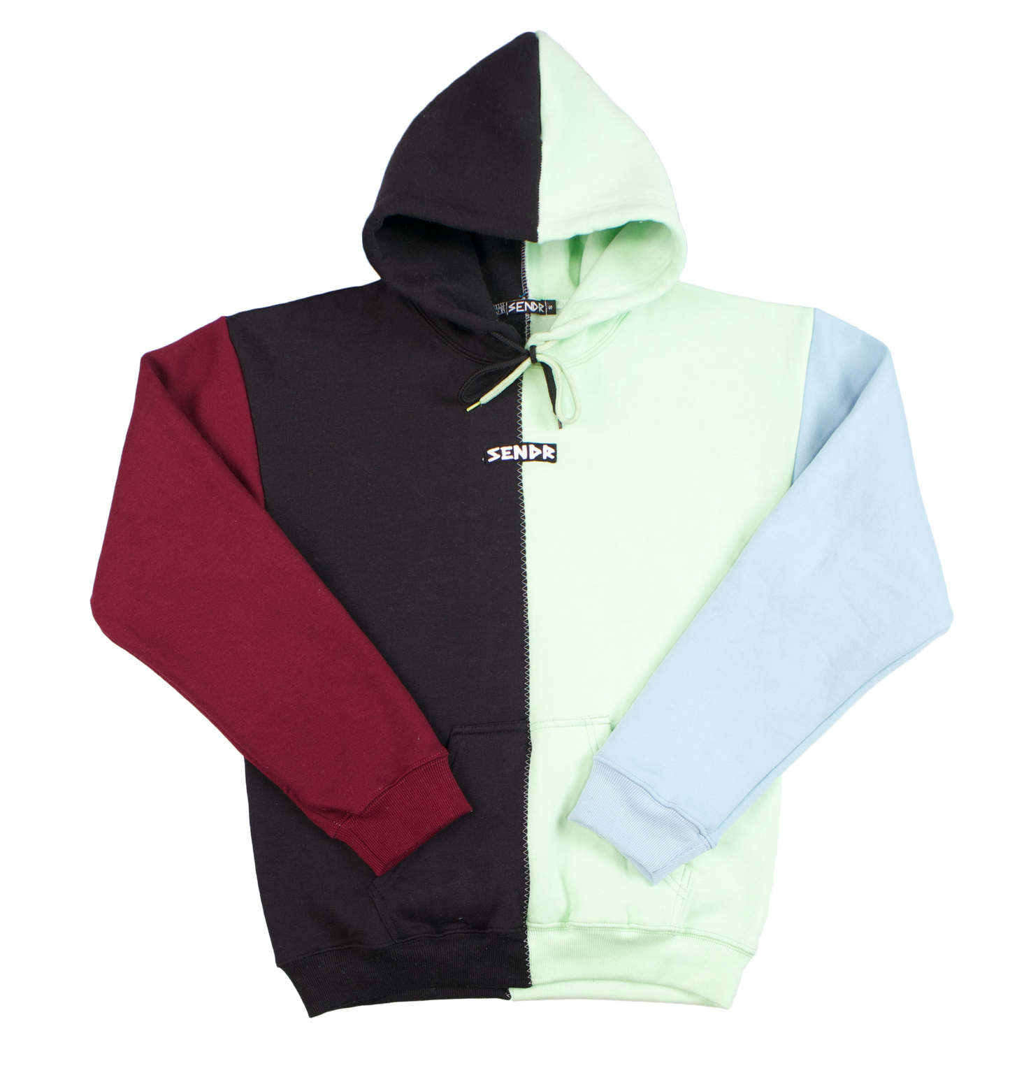 Maroon / Black / Mint / Light Blue