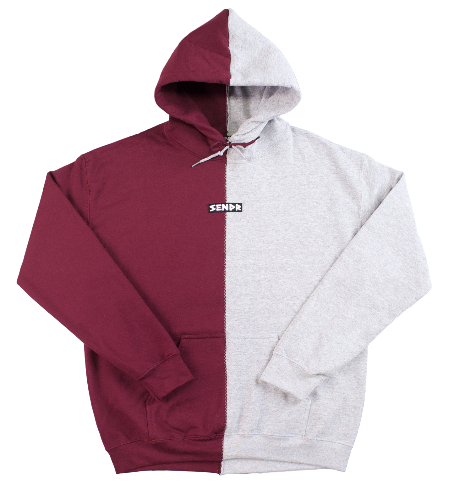 Maroon / Light Gray