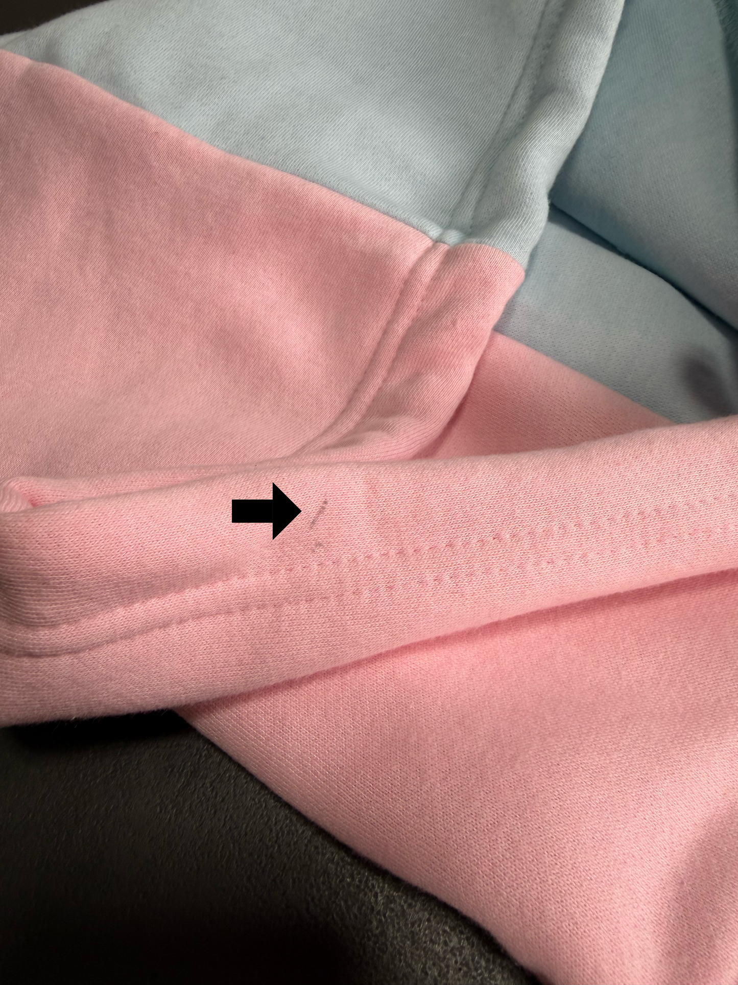 DEFECT #9 light pink / light blue (XL)