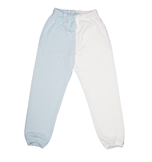 Light Blue / White Sweatpants