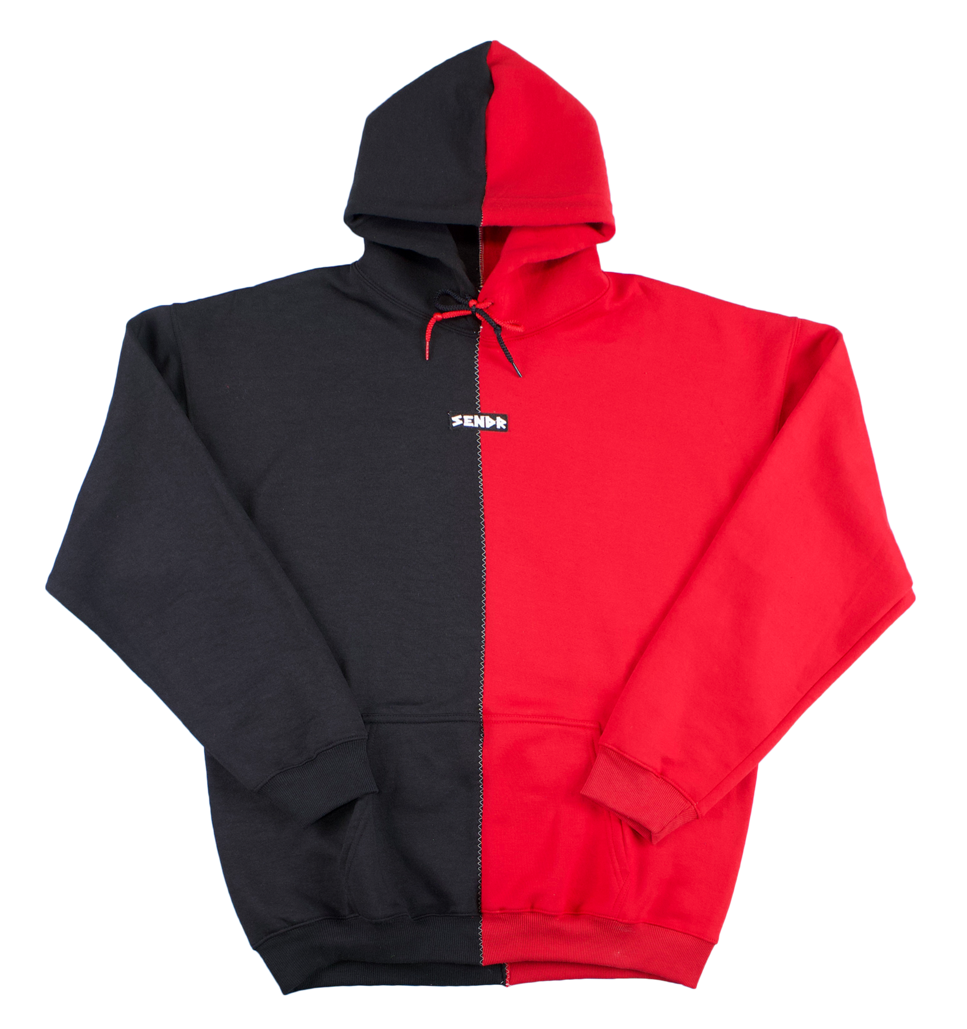 HERA x HERO ARROW HOODIE フーディBLACK x RED hoodies-arrow-hoodie-black-red