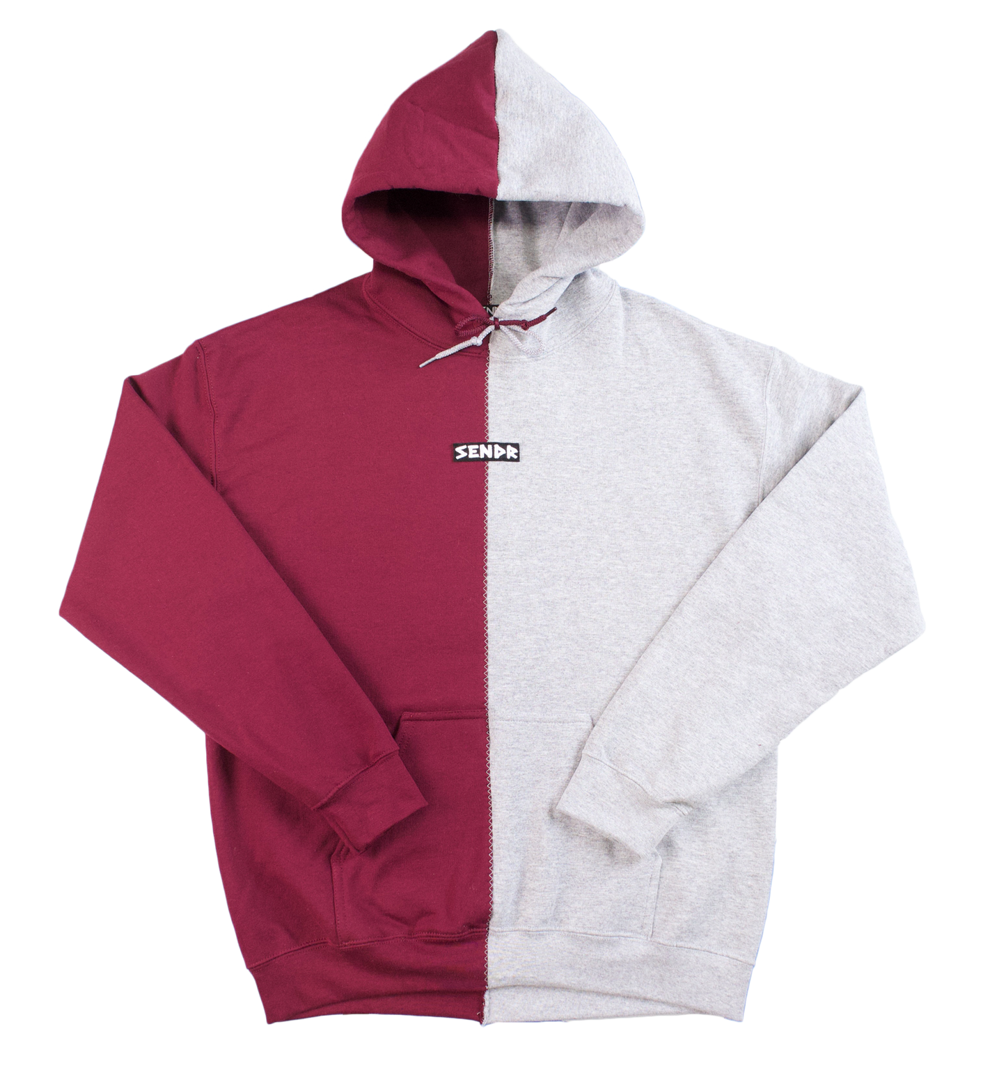Maroon / Light Gray