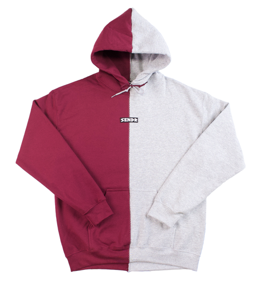 Maroon / Light Gray