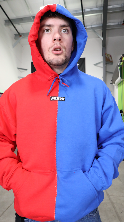 Red / Blue Sendr Hoodie #23