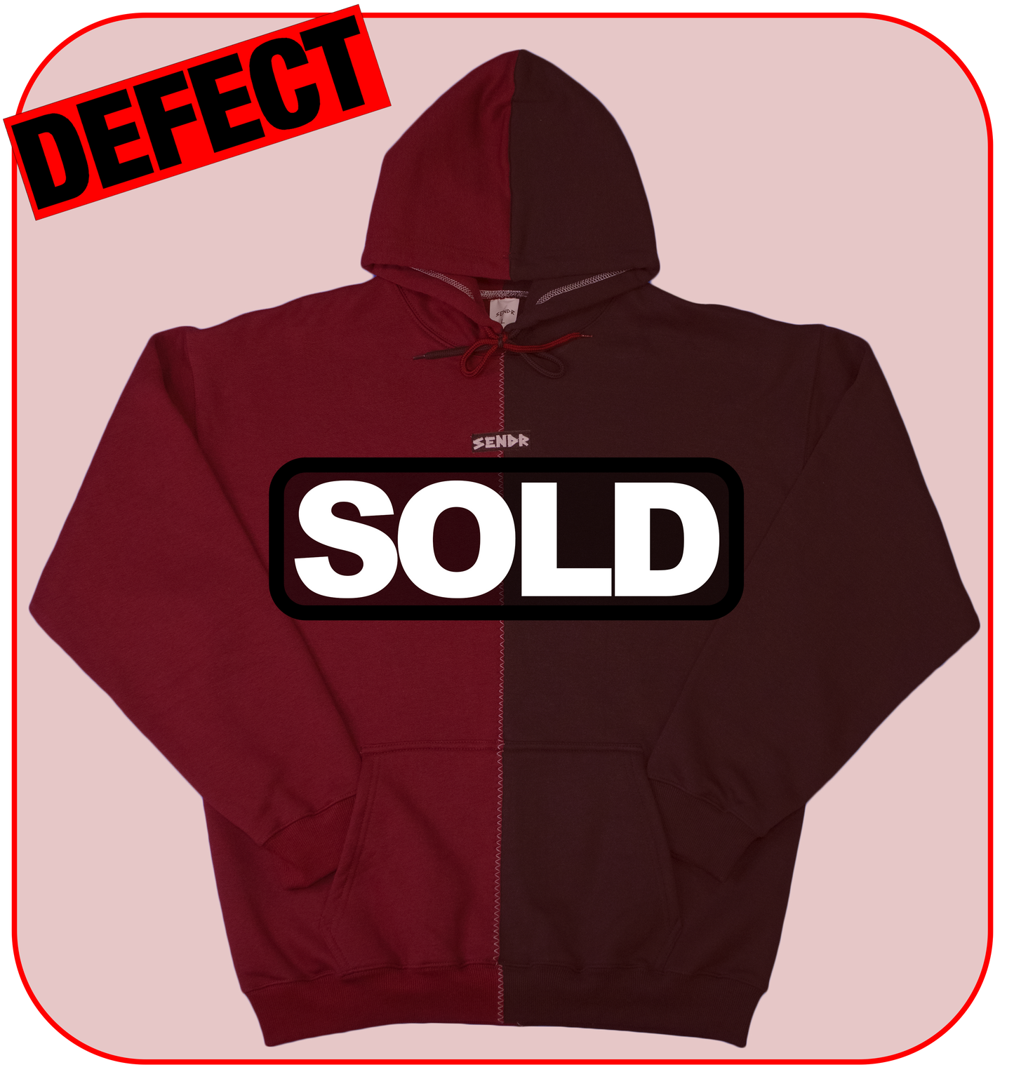 DEFECT #26 black / maroon (medium)