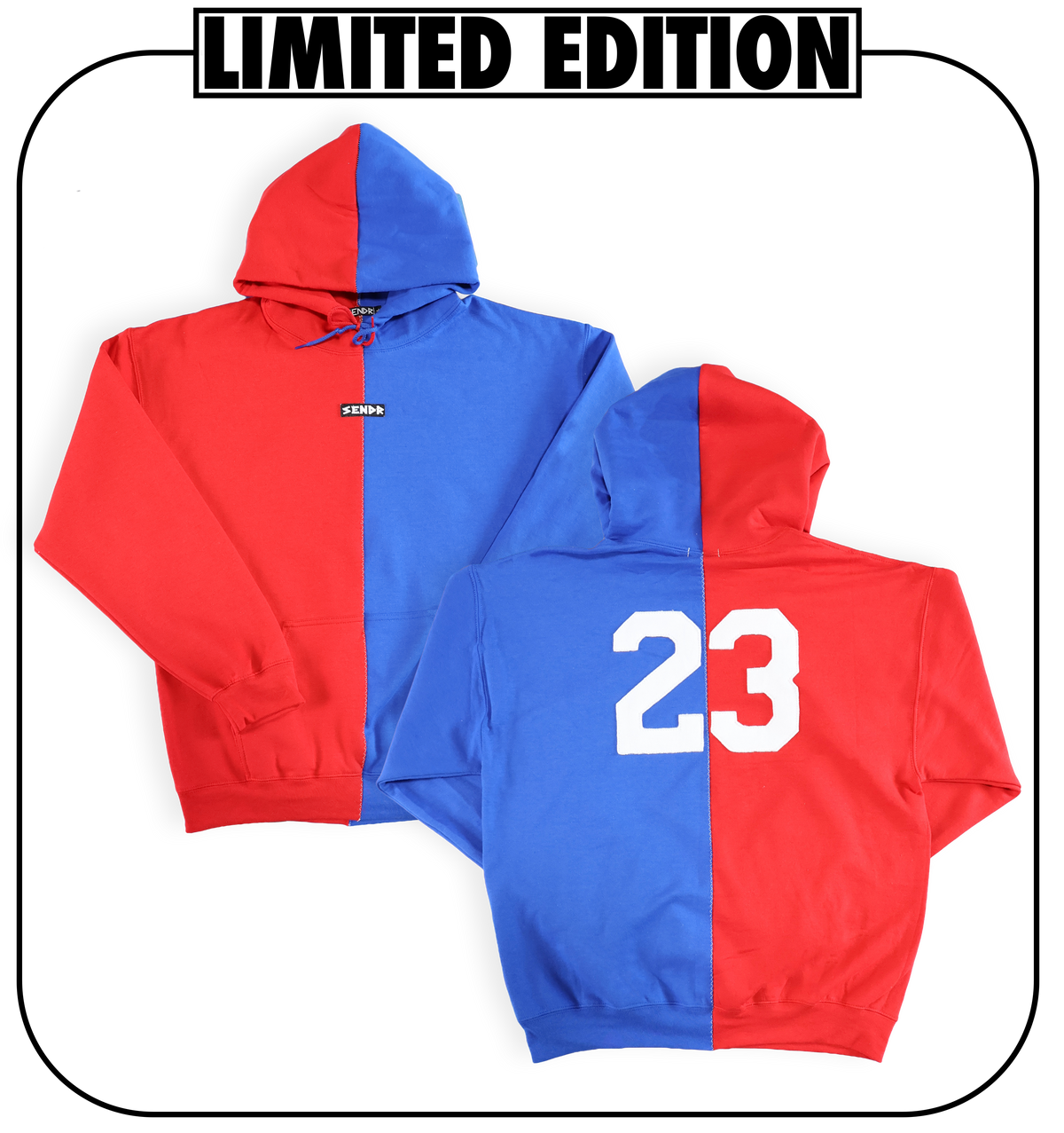 Red / Blue Sendr Hoodie #23
