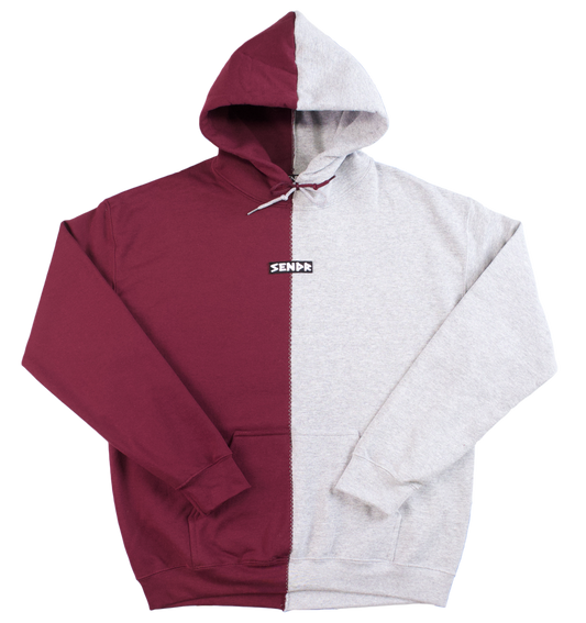 Maroon / Light Gray